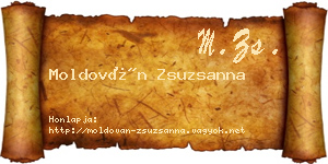 Moldován Zsuzsanna névjegykártya