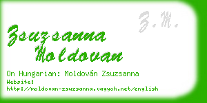 zsuzsanna moldovan business card